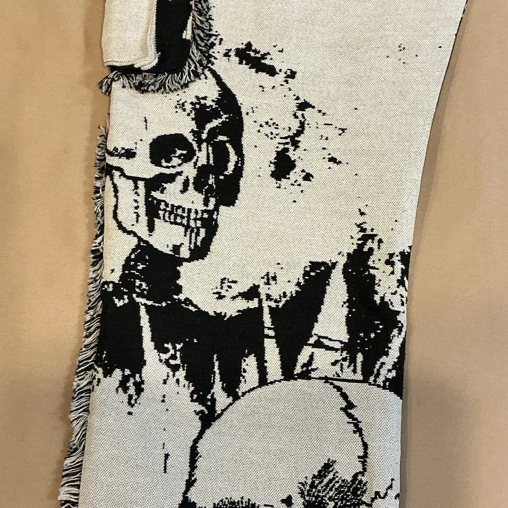 Rebel Vengeance‎ Skeleton Pants Mens 30x32 Graphic Cargo Goth Y2K Streetwear NEW